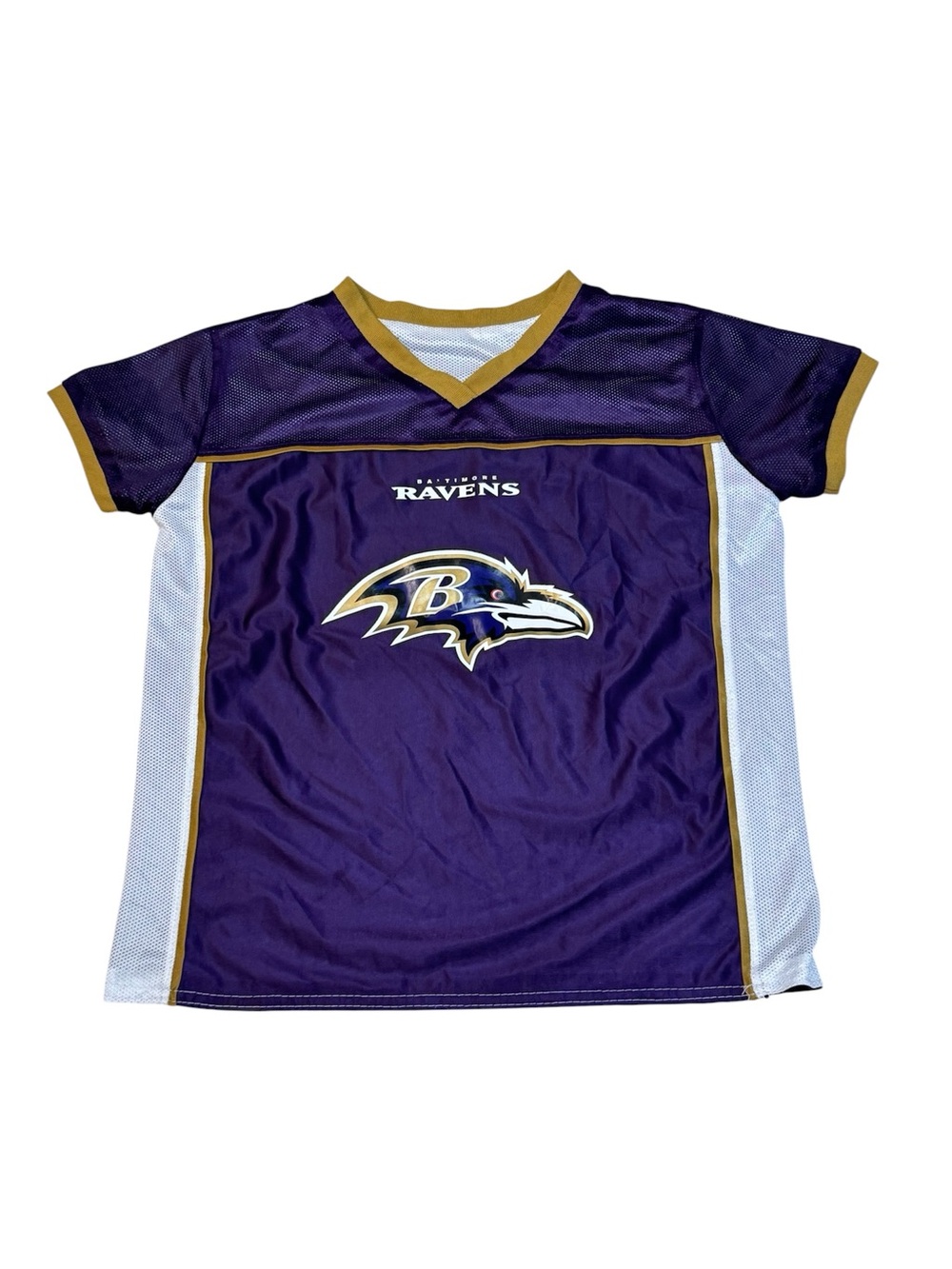 Baltimore Ravens Youth NFL Flag Football Reversible Jersey Size Large